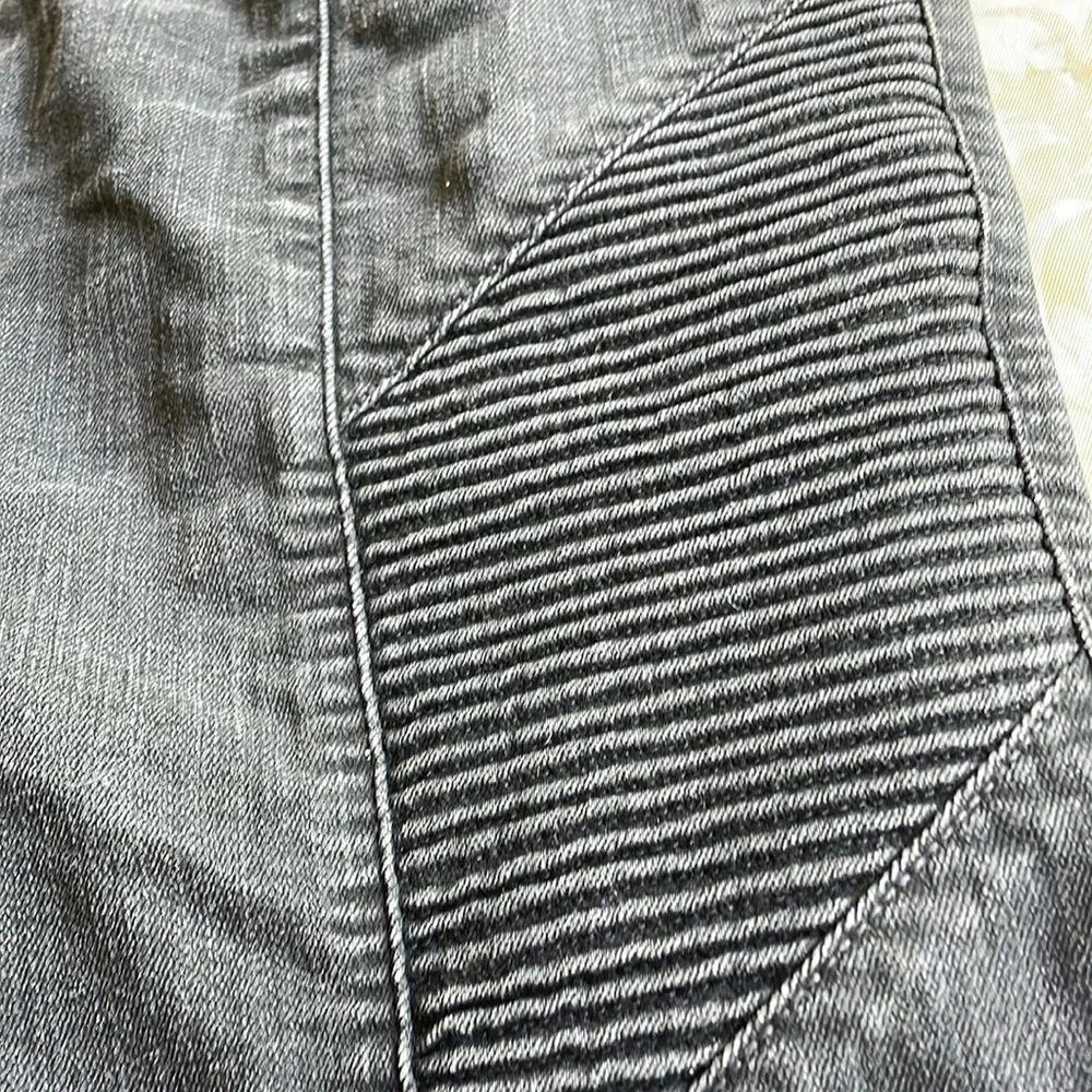 Pierre Balmain Biker Moto Black Skinny Jeans - Picture 9 of 15
